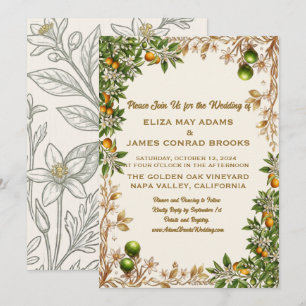 Florida Orange Blossom Foto Trouwuitnodiging Save The Date