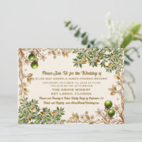 Florida Orange Blossom Trouw Uitnodiging