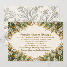 Florida Orange Blossom Trouwkaart Save The Date