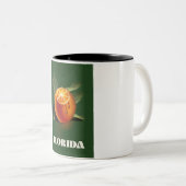 Florida Orange-reisposter Tweekleurige Koffiemok (Voorkant rechts)