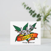 Florida Oranje Blossom Briefkaart (Staand voorkant)