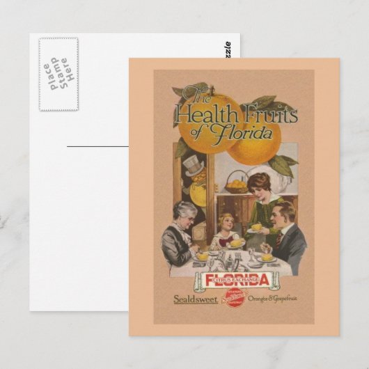 Florida Oranje en Grapefruit & Post Card Briefkaart (Voorkant / Achterkant)