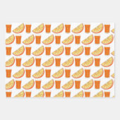 Florida Oranje glasslijm Inpakpapier Vel (Voorkant 2)