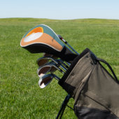 Florida Oranje golfbal Golf Head Hoesje Golfheadcover (Insitu)