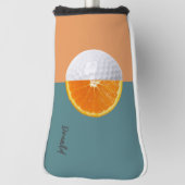 Florida Oranje golfbal Golf Head Hoesje Golfheadcover (Draai 90)