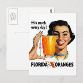 Florida Oranje Juice Briefkaart (Voorkant / Achterkant)
