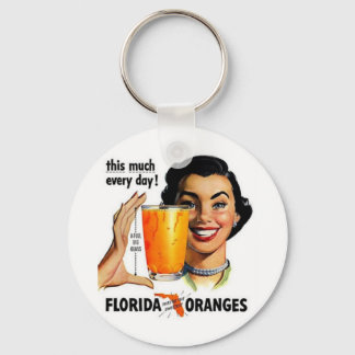 Florida Oranje Juice Sleutelhanger
