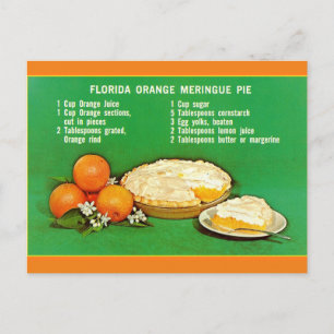 Florida Oranje Pie Recipe Briefkaart