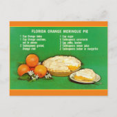 Florida Oranje Pie Recipe Briefkaart (Voorkant)