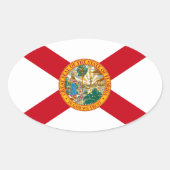 Florida Oval Sticker (Voorkant)