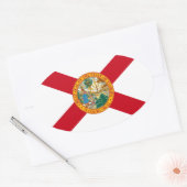 Florida Oval Sticker (Envelop)