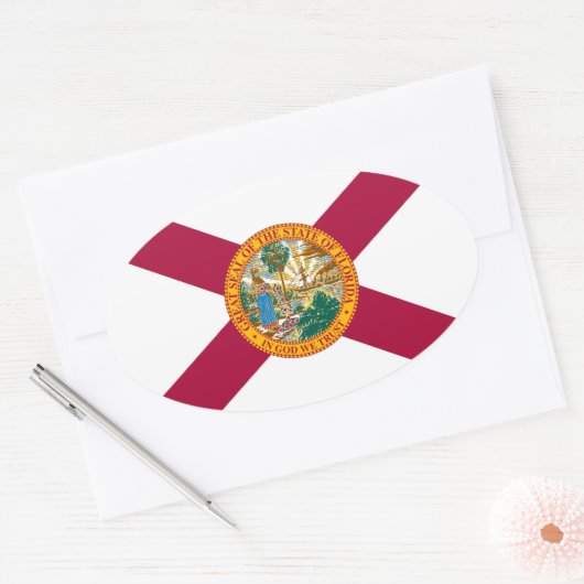 Florida Ovale Sticker (Envelop)