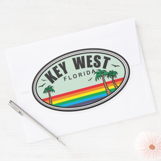 Florida Ovale Sticker (Envelop)