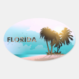 Florida Ovale Sticker