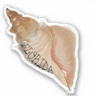 Florida Paard Conch Shell Sticker