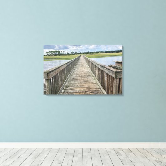 Florida Palencia Dock Fotodoek Canvas Afdruk (Insitu (Houten vloer))