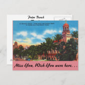 Florida, Palm Beach, Sunrise Avenue Briefkaart (Voorkant / Achterkant)