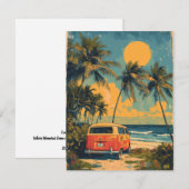  Florida Palm Tree Beach Briefkaart (Voorkant / Achterkant)