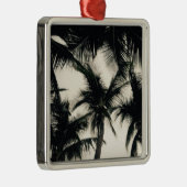 Florida Palm Tree-kerstversiering Metalen Ornament (Rechts)