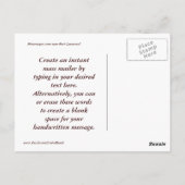 Florida Palm Tree Reverie Briefkaart (Achterkant)