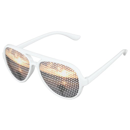 Florida Palm Tree Sunrise Aviator Zonnebril (Gekanteld)