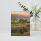 Florida Palm Tree Sunset Briefkaart (Staand voorkant)