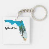 Florida Palm Trees Lisa Sleutelhanger (Achterkant)