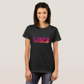Florida Palm Trees Miami Beach Sunset T-shirt (Voorkant volledig)
