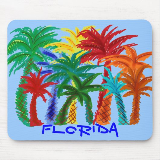 Florida palmboom mousepad muismat (Voorkant)