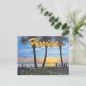 "FLORIDA PALMS SPRING BREAK BRIEFKAART" BRIEFKAART (Staand voorkant)