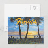 "FLORIDA PALMS SPRING BREAK BRIEFKAART" BRIEFKAART (Voorkant / Achterkant)