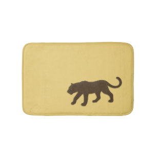 Florida panter op goud badmat