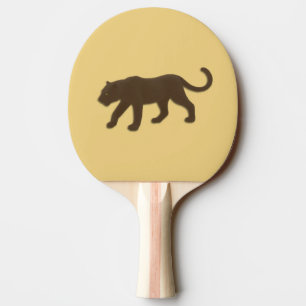 Florida panter op goud tafeltennisbatje