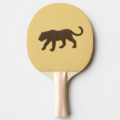 Florida panter op goud tafeltennisbatje (Voorkant)