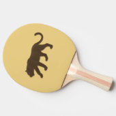 Florida panter op goud tafeltennisbatje (Zijkant)