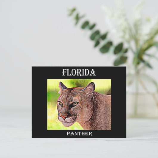 Florida Panther Briefkaart (Staand voorkant)