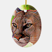 Florida Panther Keramisch Ornament (Voorkant)