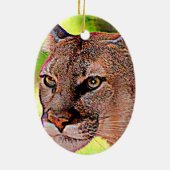 Florida Panther Keramisch Ornament (Achterkant)