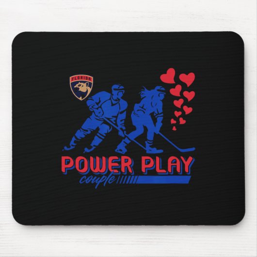 Florida Panthers Valentijnsdag Power Play Koppel N Muismat (Voorkant)