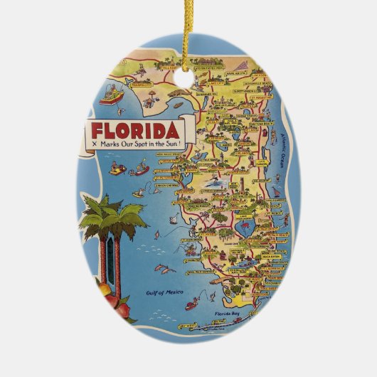 Florida Paradise Custom Ornament (Voorkant)