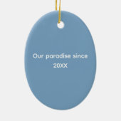 Florida Paradise Custom Ornament (Achterkant)