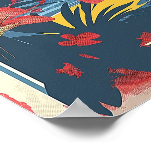  Florida Paradise reisposter Poster (Hoek)