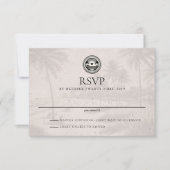 Florida Passport Wedding RSVP Kaartje (Voorkant)