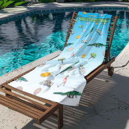 Florida patroon gepersonaliseerd strandlaken