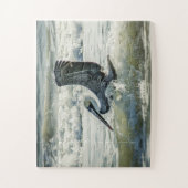 Florida Pelican Bird Natuur Beach Oversize Jigzaag Legpuzzel (Verticaal)