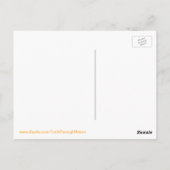 Florida Pelican vangt een Briefkaart vis (Achterkant)