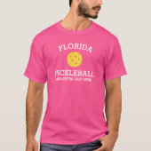 Florida Pickleball Add Custom Text Club Partner T-shirt (Voorkant)