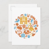 Florida-pictogrammen Briefkaart (Voorkant / Achterkant)