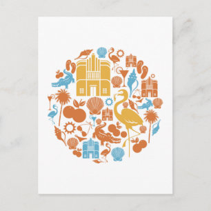 Florida-pictogrammen Briefkaart