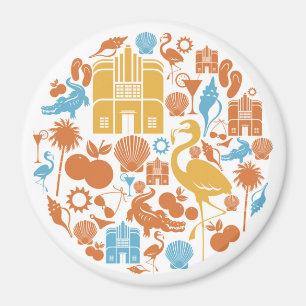 Florida-pictogrammen Magneet